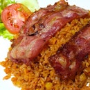 Spicy Fried Rice with Bacon.