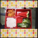 Simple office #lunch always looks appealing in a #bento box
