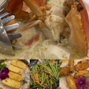 Crab Bee Hoon, Four Season Bean, Fried Chicken Wing, Fried Tofu