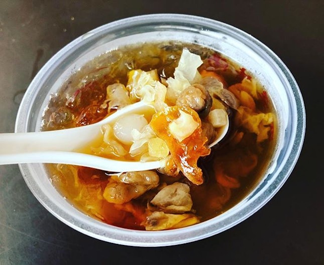 Beating the heat with a bowl of Ching Teng at $2.20 per bowl.