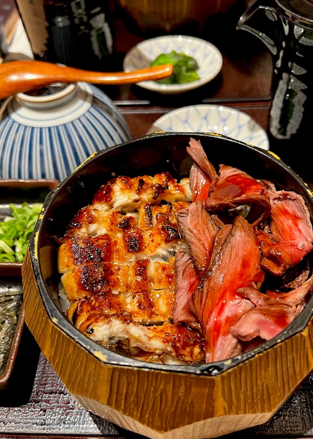 Roast Beef with Unagi Hitsumabushi 🍚🥢
