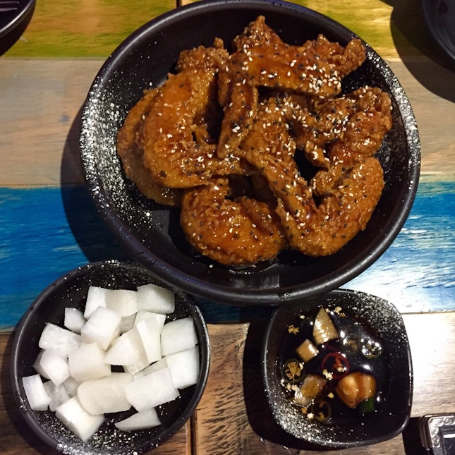 mild spicy korean fried chicken