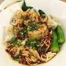 Szechuan-style handmade noodles with wantons. A pretty appetising mix of spicy and sour. 