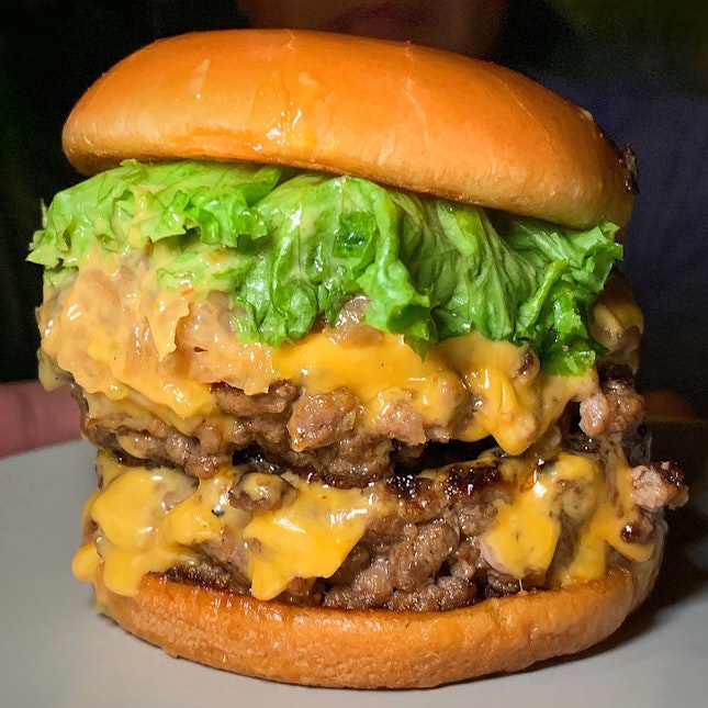 The Double Patty Basic Burger Is Amazing Meat Madness ($36++)