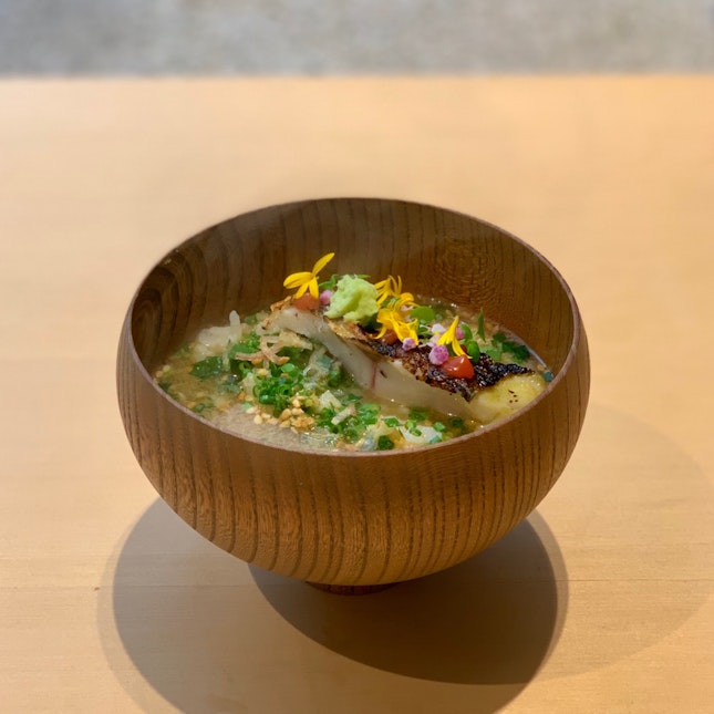 Grilled Aji Ochazuke In Fish Broth (Part Of The $138++ Lunch Set Menu)