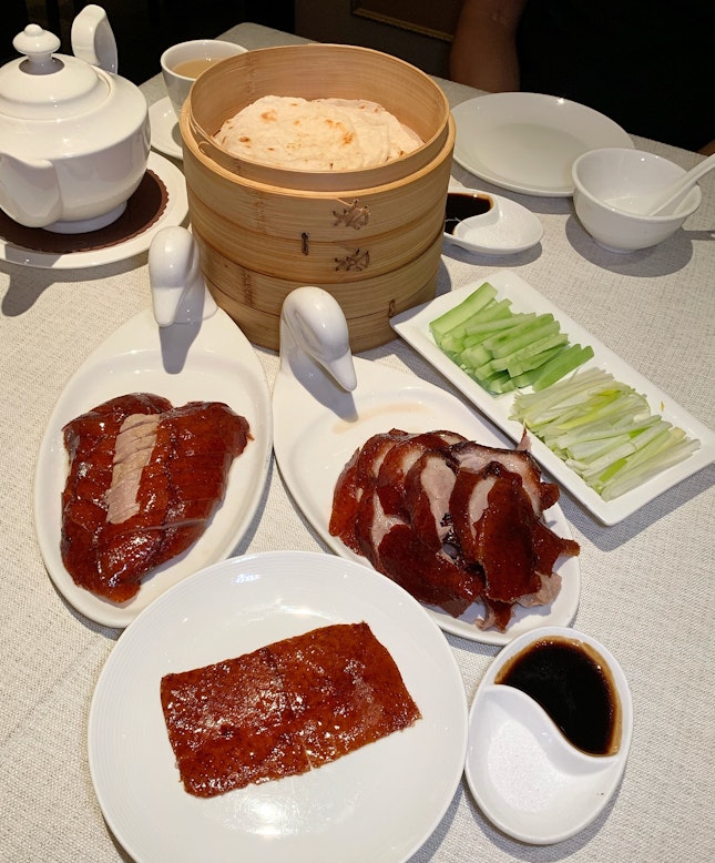 When it comes to Peking Duck in Singapore, the one here is hard to beat ($90++ per duck).