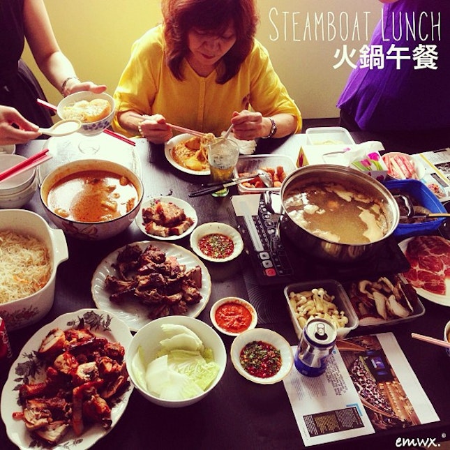 yummy #steamboat #lunch at uncle's house.