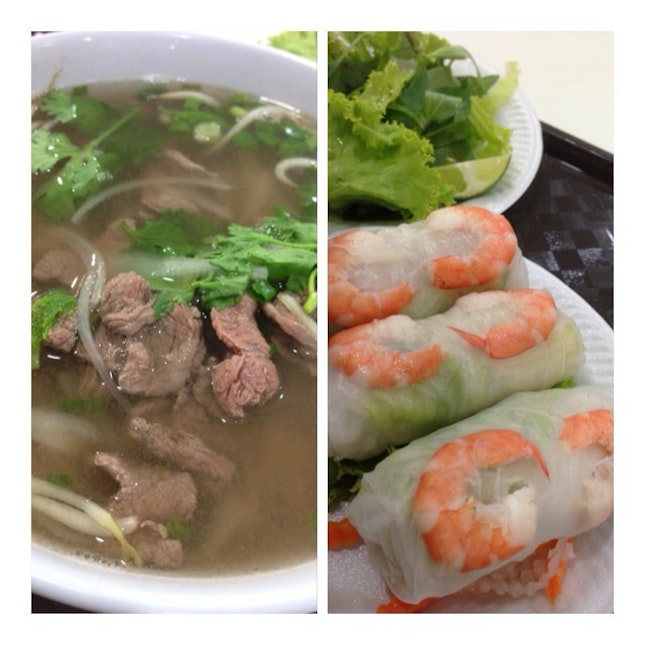 Beef Pho & Spring Roll