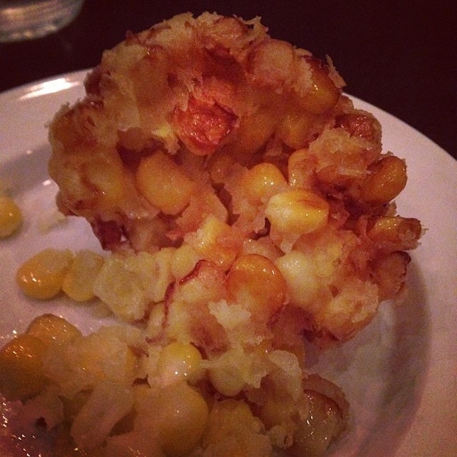 Amazing tasting corn #tempura #hkfood #yardbird #food