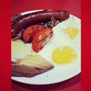 The Big Brekky #alldaybreakfast #bratwurst #TheBrat #yummy #bacon