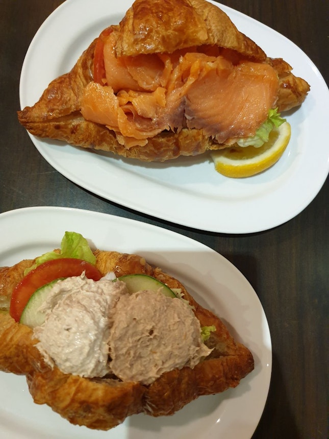 Tuna Sandwich And Salmon Sandwich