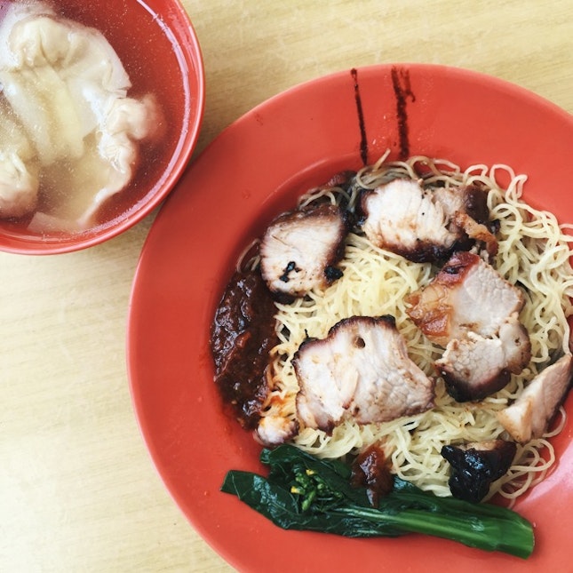 Char Siew Wanton Noodles ($3.50)