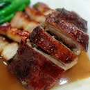 Roast Duck And Char Siew Rice