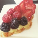 #burpple | No other tarts can beat those baked at #dripsbakery 
Just look at that beautiful mixed #berries tart of strawberries, raspberries and blackberries with fresh cream!