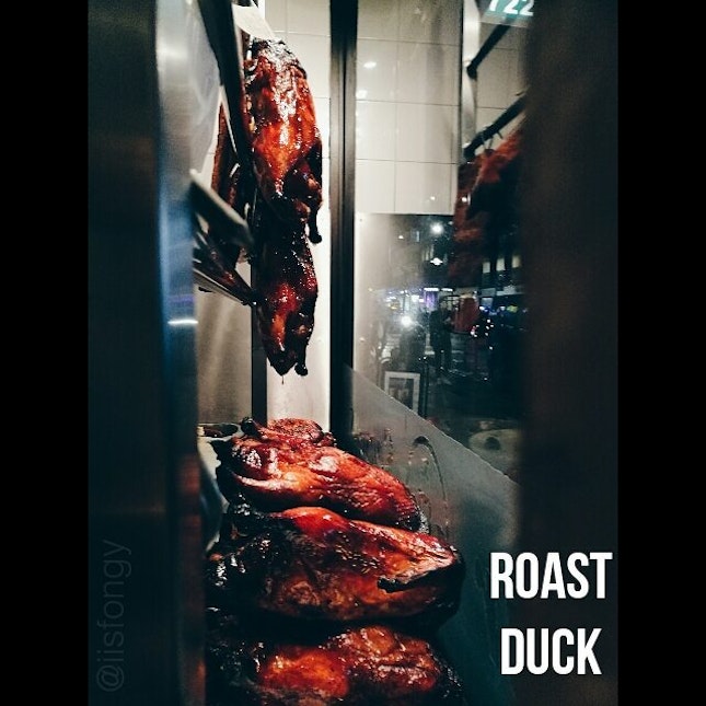 Seriously good roast duck at the famous Four Seasons in Bayswater.