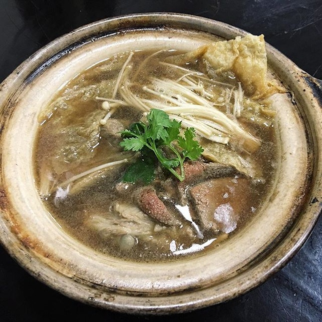 Bak Kut Teh

This pot of soup comes with plenty of ingredients, such as pork liver, beansticks and enoki mushrooms, that may not be commonly found in other variants, but in overall, the soup tasted less strong and less peppery than other places due to these additions.