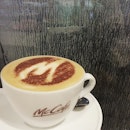 Day 97: Mugging day started and you never ever start an all-nighter without a cuppa of good #coffee - #Cappucino at #McCafe haha love the 'M' so much!