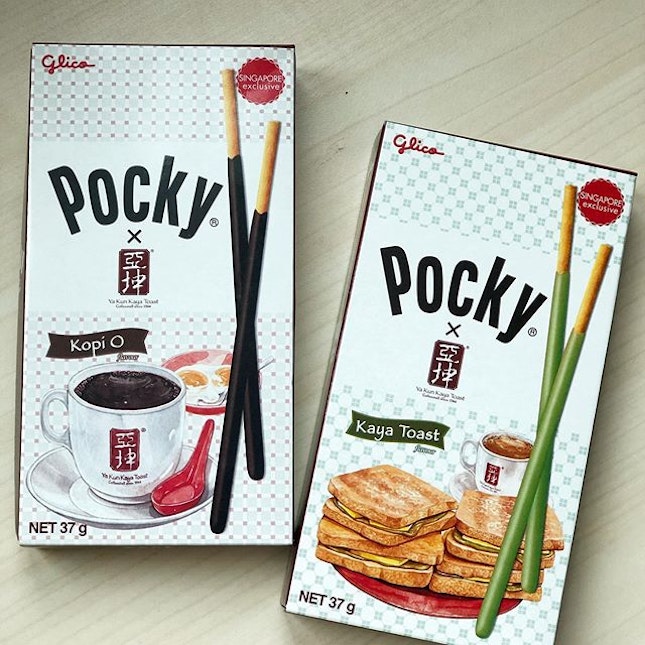 Kaya/ kopi-o pocky ($2)
⭐️ 3.5/5 ⭐️
🍴Special tie up between #yakun and #pocky for @sgfoodfestival with uniquely Singaporean flavours.