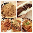 pig trotters noodles, kong bak pau, pork cutlet, hotplate tofu, spicy bean paste fish head.