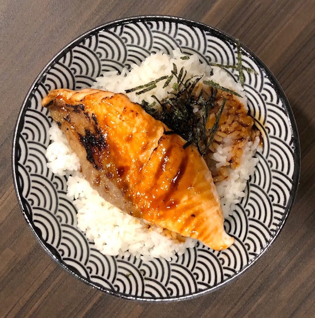 Salmon Teriyaki Don ($12)