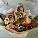 Insalata Porto Romano (seafood salad) sangat yummy!!