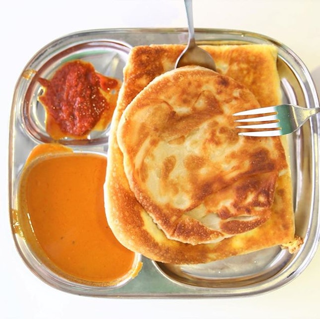 Roti Prata is a well-loved hawker food in Singapore.