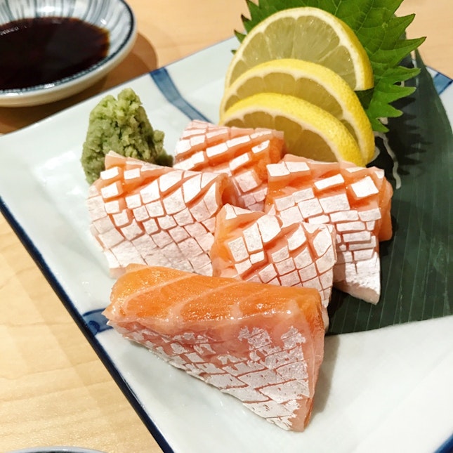 Salmon Belly Sashimi ($28)