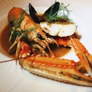 One of the star studded dishes from the tasting menu is the Seafood Bouillabaisse ($28) - whole langoustine, red malabar snapper and blue mussel in a bouillabaisse broth.