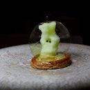 The signature dish that went viral for table65 is the stunning Apple, a creation by Chef Oostenbrugge, which features an “apple” made from green apple sorbet sitting on top a base on puff pastry.