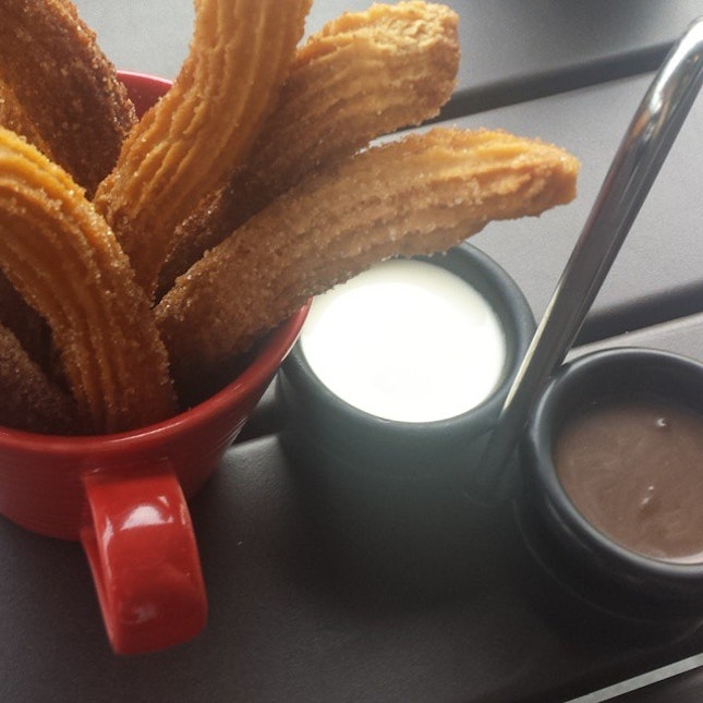 and for dessert churros..so addictive I can't stop eating..