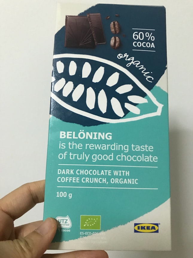 Ikea Beloning Organic 60% Dark Chocolate $2.50