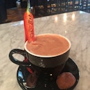 A Cup Of Comforting Valrhona Hot Chocolate With Chili