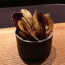 Market chips with black sugar and Kyoto Shichimi.