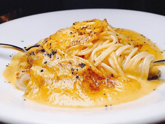 Spaghetti with Sea Urchin Carbonara