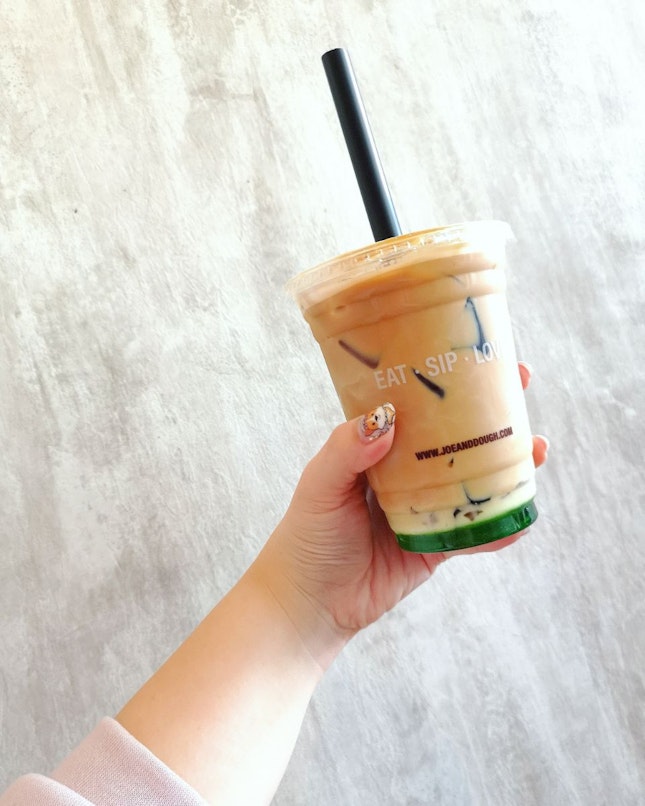 Gula Melaka Pandan 🍃 Latte with Coffee Jelly ($6.90)