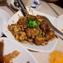 Pan-Fried Carrot Cake with Dried Shrimp & Preserved Meat ($5.30)