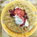 Waffles With Ice Cream - Double Scoop (RM8.95)