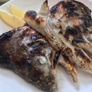 Grilled Salmon Head