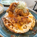 Fried Chicken On Waffle