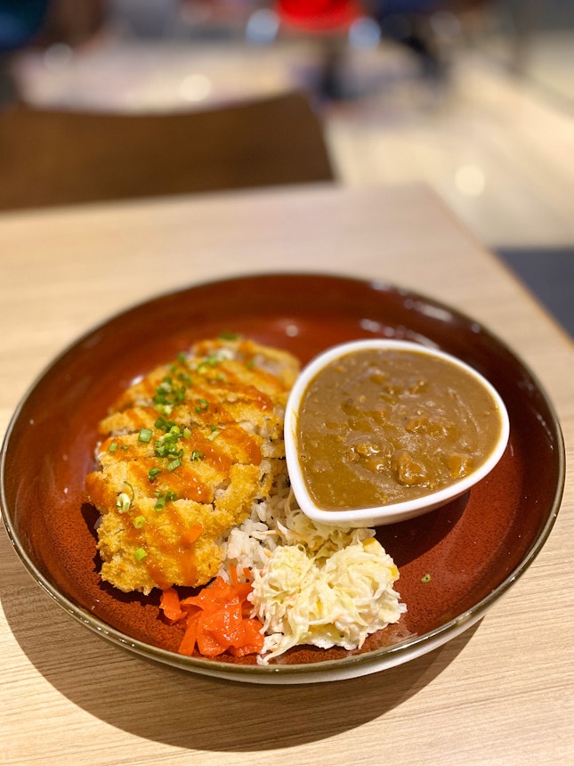 Chicken Curry With Pork Katsu $16.80++