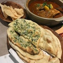 Fish Head Curry M ($27), Naan Basket ($14)