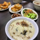 Signature Porridge ($6+), You Tiao ($1.20+ Each), You Cai ($6+), Braised Peanuts ($2+)