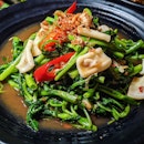 Thai Style Kangkong w/ Squid