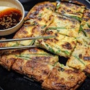 Haemul Pajeon (Seafood & Green Onion Pancake) (Small: $17.90++)
