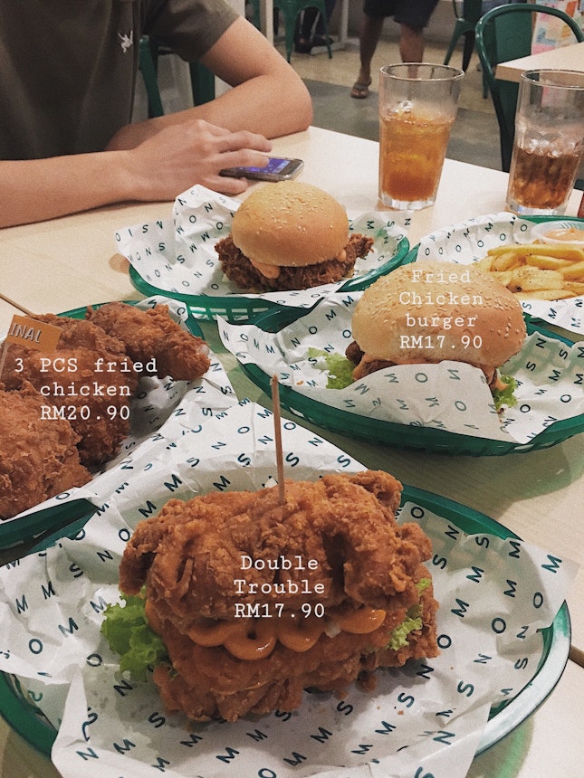 RM17.90 Fried Chicken Burger