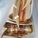 Original and Ondeh Ondeh churros!