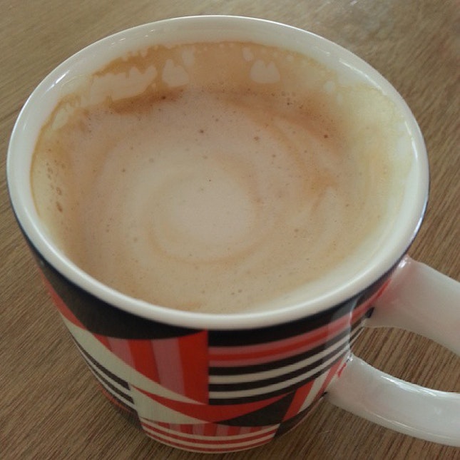 Kevin's artless salted caramel latte.