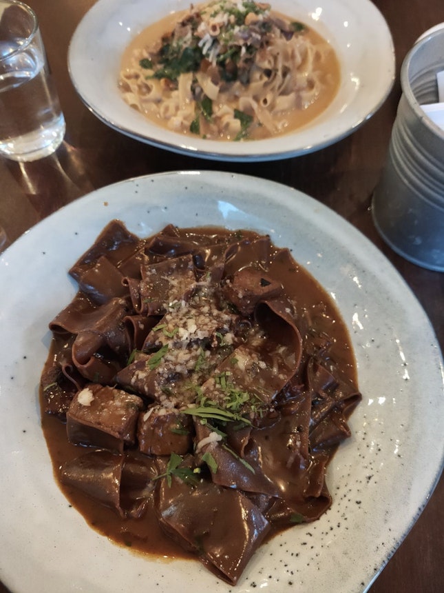 Happy BURPPLE day, with fancy Chocolate Pappardelle from South Union Park