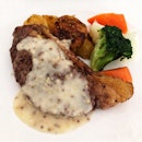 👉 N.Z. Silver Fern Farms Striploin Steak with Grain Mustard Sauce👈