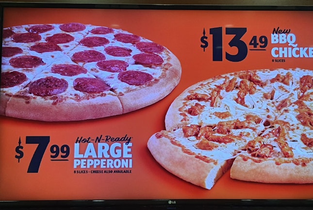 Pepperoni pizza $8
